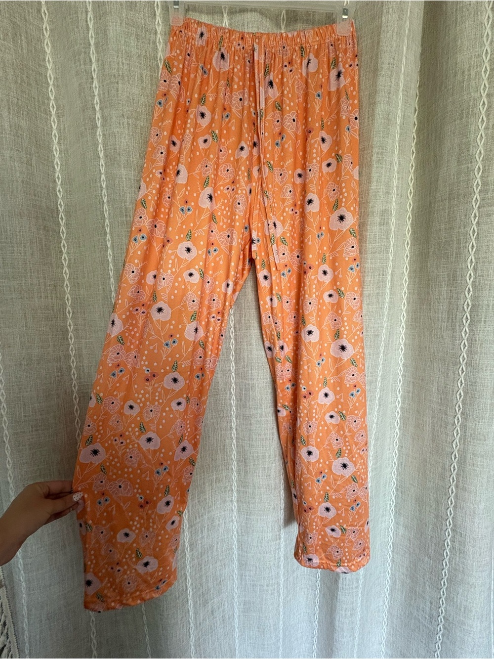 Orange Floral Lounge Pants